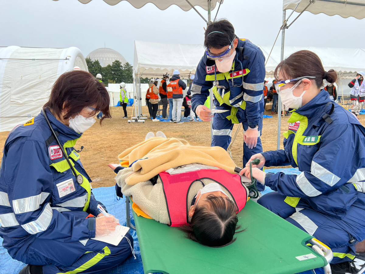 愛知県・豊川市総合防災訓練の様子