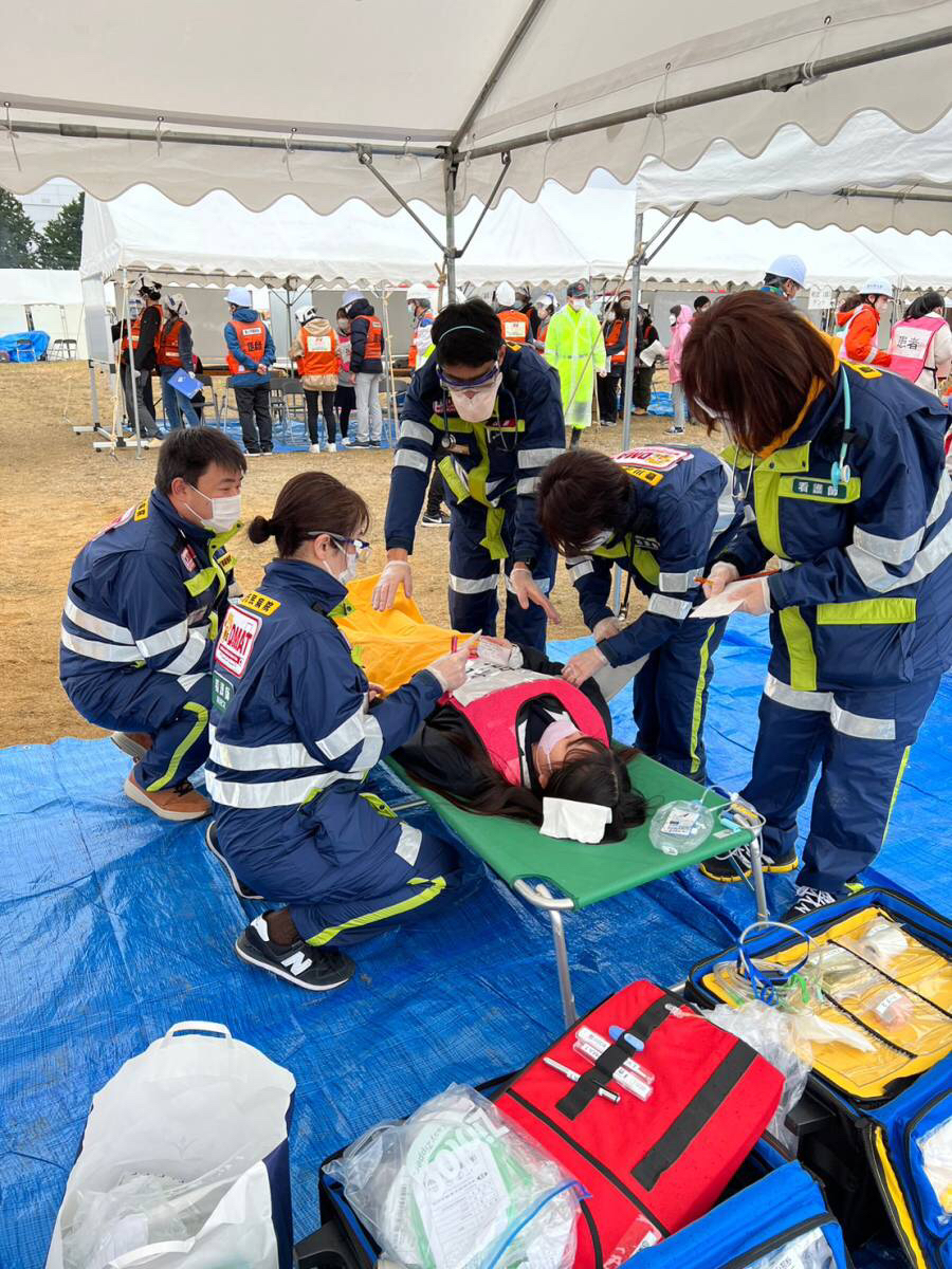 愛知県・豊川市総合防災訓練の様子