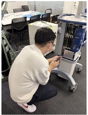 人工呼吸器のメンテナンス講習会